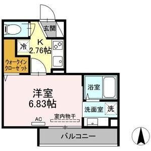 1K 間取り図