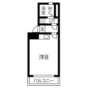 ワンルーム 間取り図