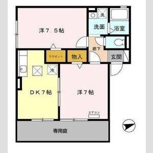 2DK 間取り図