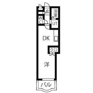 ワンルーム 間取り図
