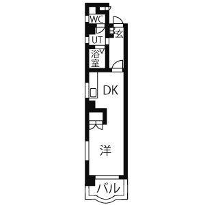 ワンルーム 間取り図