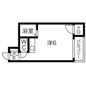 ワンルーム 間取り図