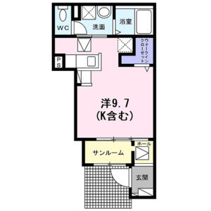 ワンルーム 間取り図