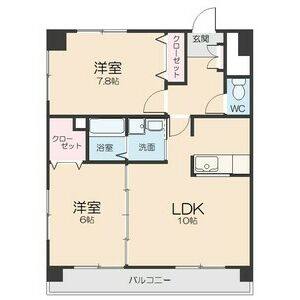 2LDK 間取り図