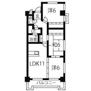 3LDK 間取り図