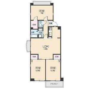 3LDK 間取り図