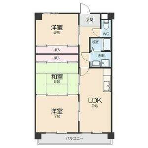 3LDK 間取り図