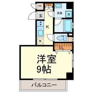 1K 間取り図