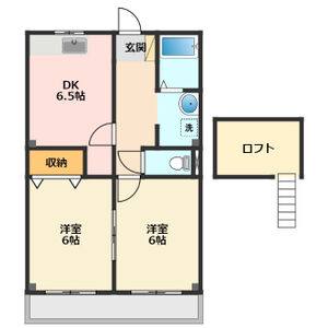 2DK 間取り図