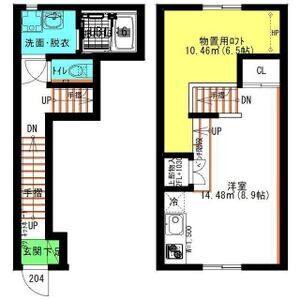 ワンルーム 間取り図