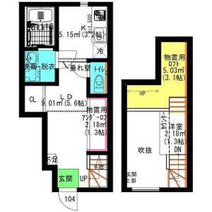 ワンルーム 間取り図