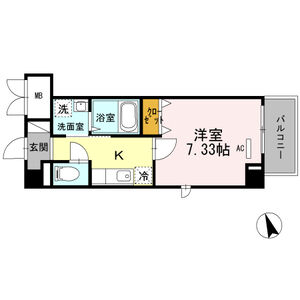 1K 間取り図