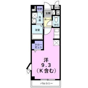 ワンルーム 間取り図