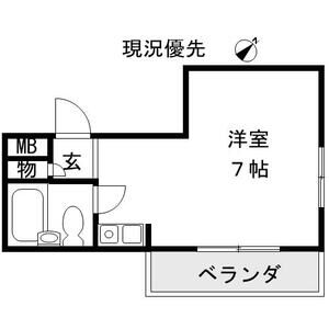 ワンルーム 間取り図