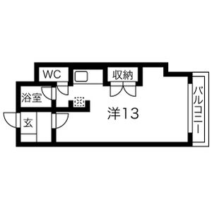 ワンルーム 間取り図