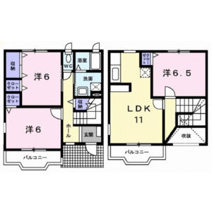 3LDK 間取り図