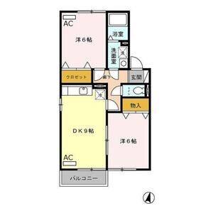 2DK 間取り図