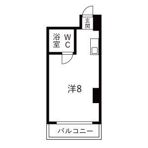 ワンルーム 間取り図
