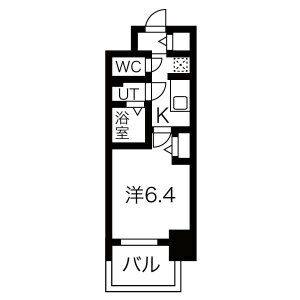 1K 間取り図