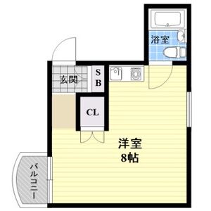 ワンルーム 間取り図