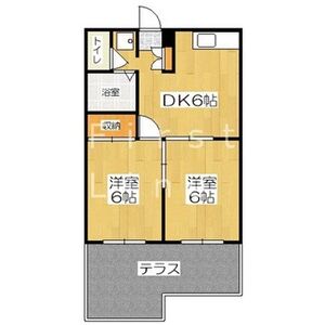 2DK 間取り図