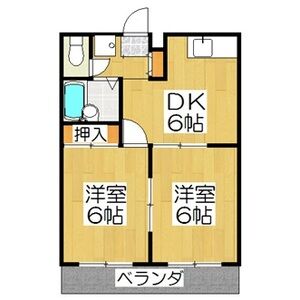 2DK 間取り図