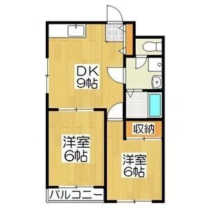 2DK 間取り図