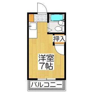 ワンルーム 間取り図