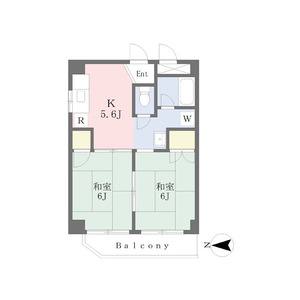2DK 間取り図