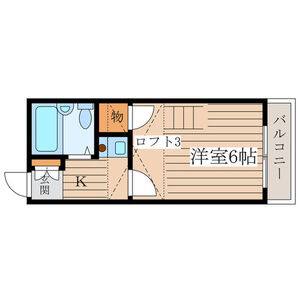 1K 間取り図