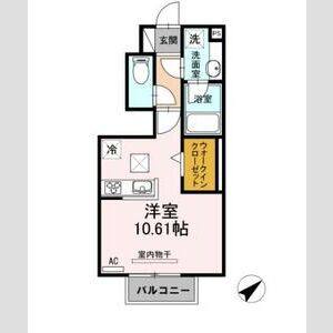 ワンルーム 間取り図