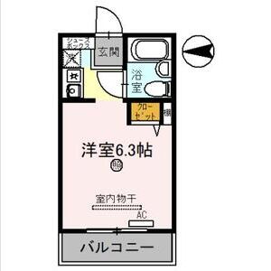 ワンルーム 間取り図