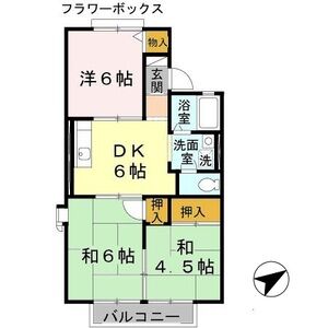 3DK 間取り図