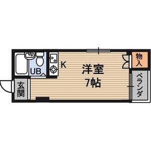 ワンルーム 間取り図
