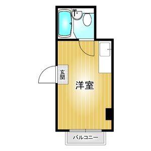 ワンルーム 間取り図