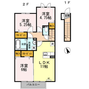3LDK 間取り図