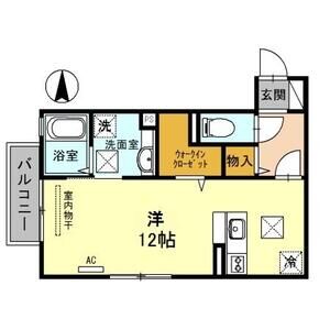 ワンルーム 間取り図
