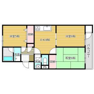 3DK 間取り図