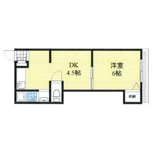 1DK 間取り図
