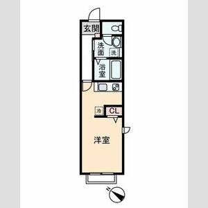 ワンルーム 間取り図