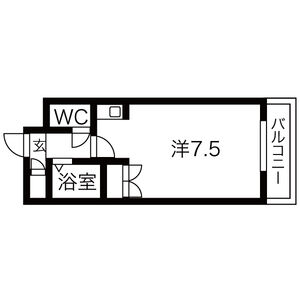 ワンルーム 間取り図