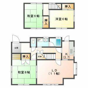 3LDK 間取り図