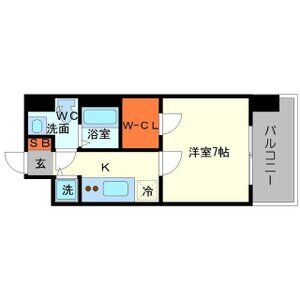 1K 間取り図