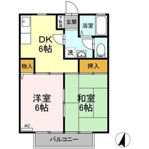 2DK 間取り図