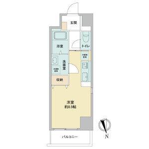 ワンルーム 間取り図