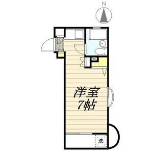 ワンルーム 間取り図