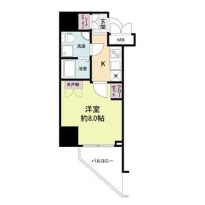 1K 間取り図