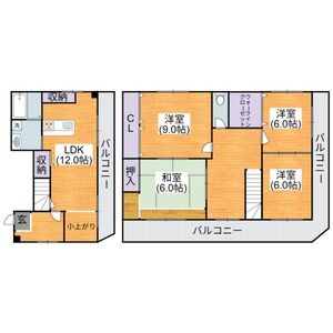 4LDK 間取り図