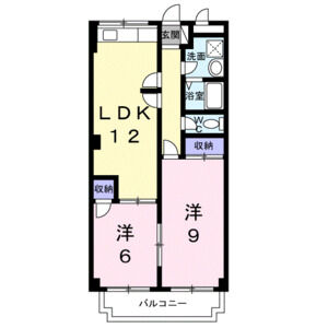 2LDK 間取り図