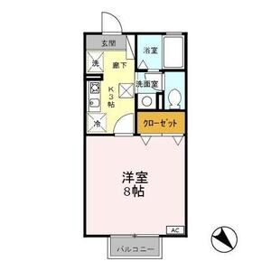 1K 間取り図